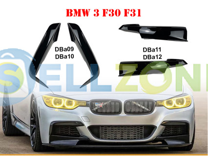 Διάφοροι τύποι σπόιλερ μπροστινού προφυλακτήρα για BMW 3 F30 F31 - DBa09-DBa12